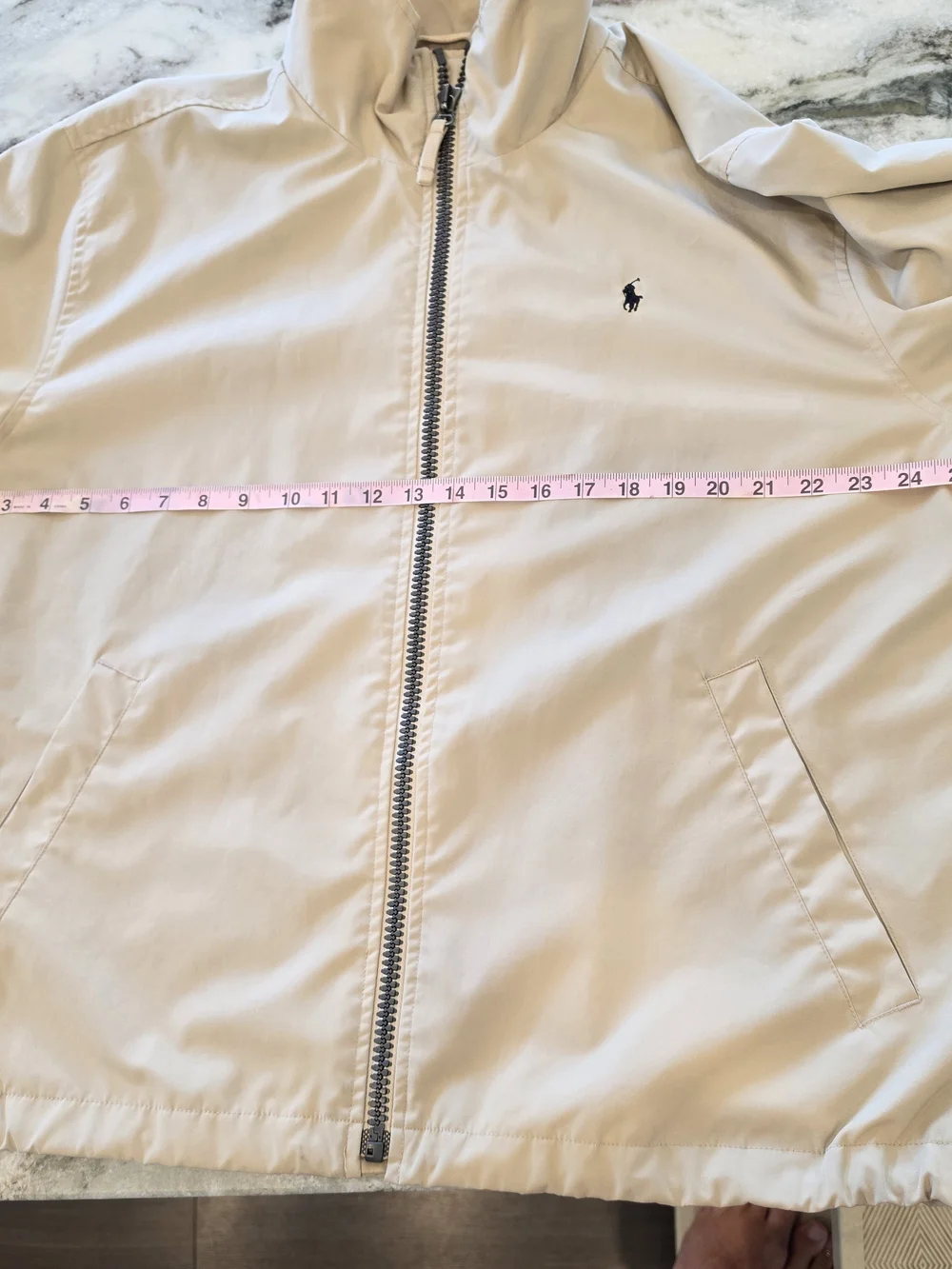 Polo by Ralph Lauren Beige Lightweight Zip-Up Jacket